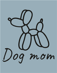 DOG MOM T-SHIRT DAMES